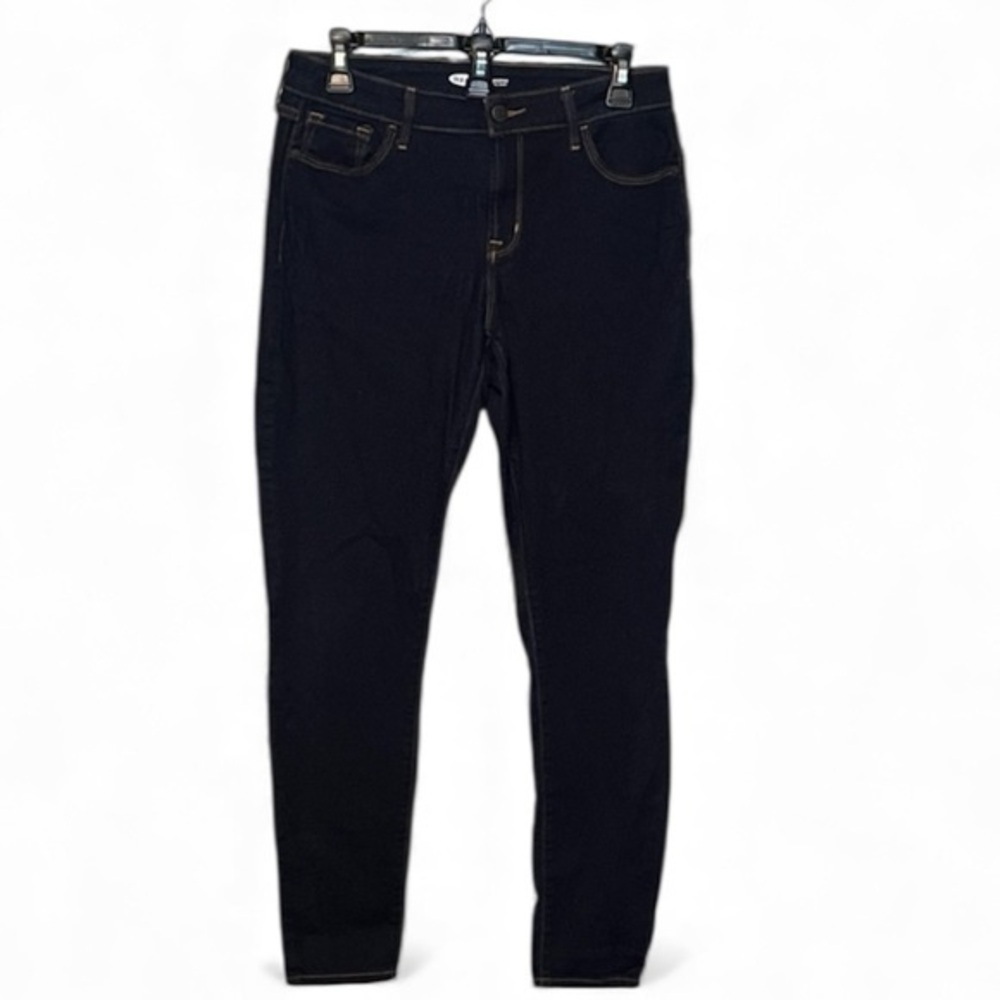 Old Navy Women's Dark Blue Rockstar Super Skinny Jeans Size 6